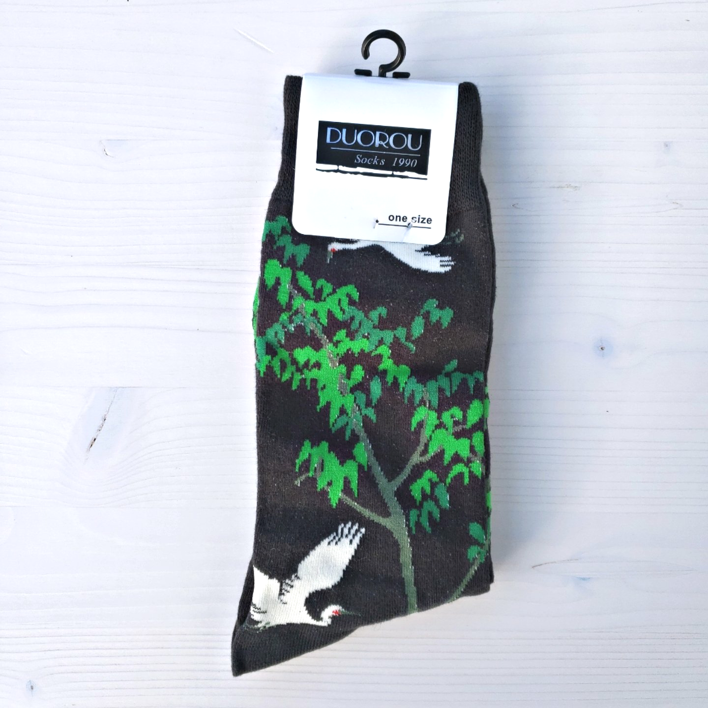 Bird and tree socks