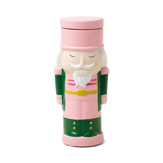 Nutcracker Ceramic Candle- Pink, Wassail
