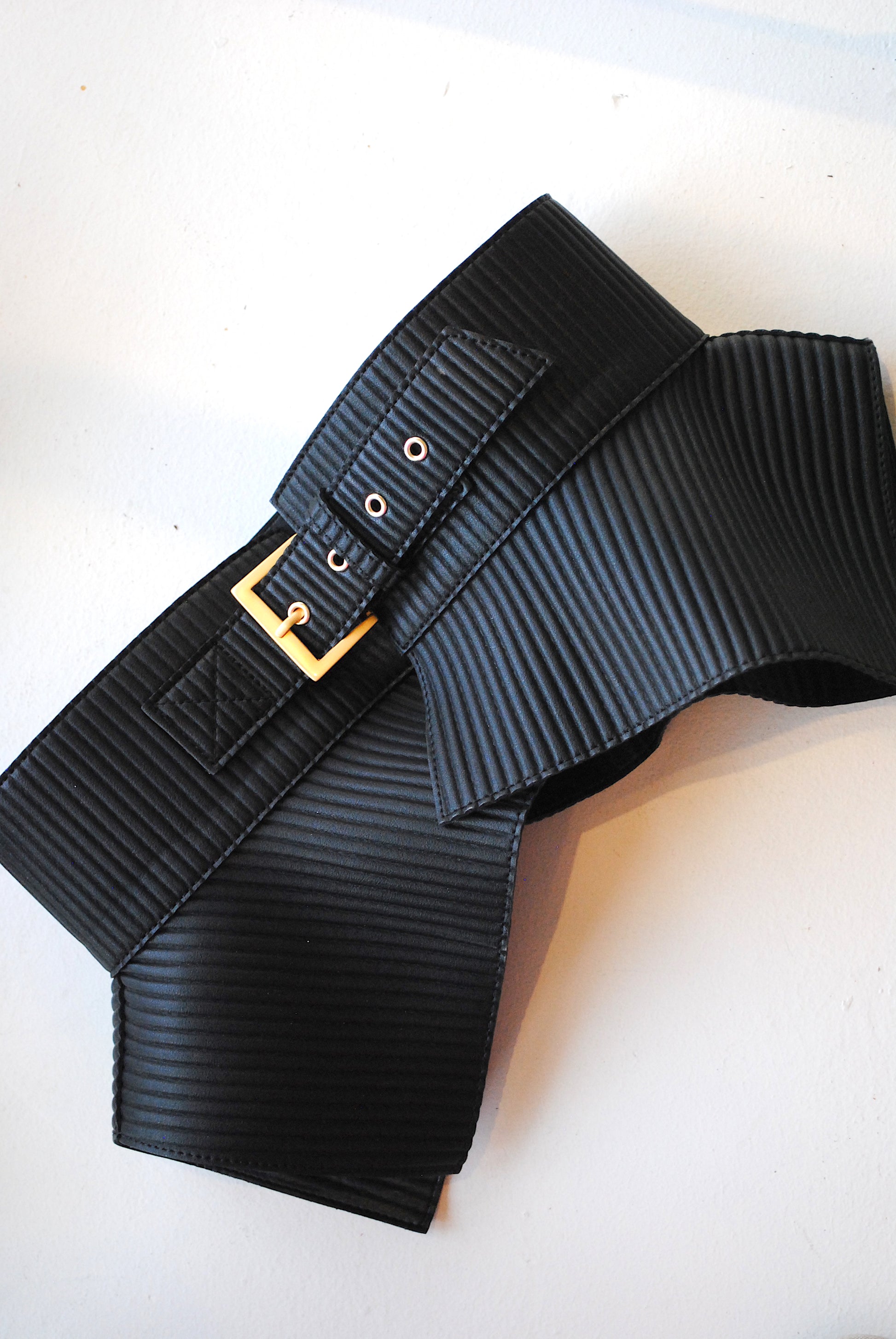 Extra Wide Belt with Gold Buckle
