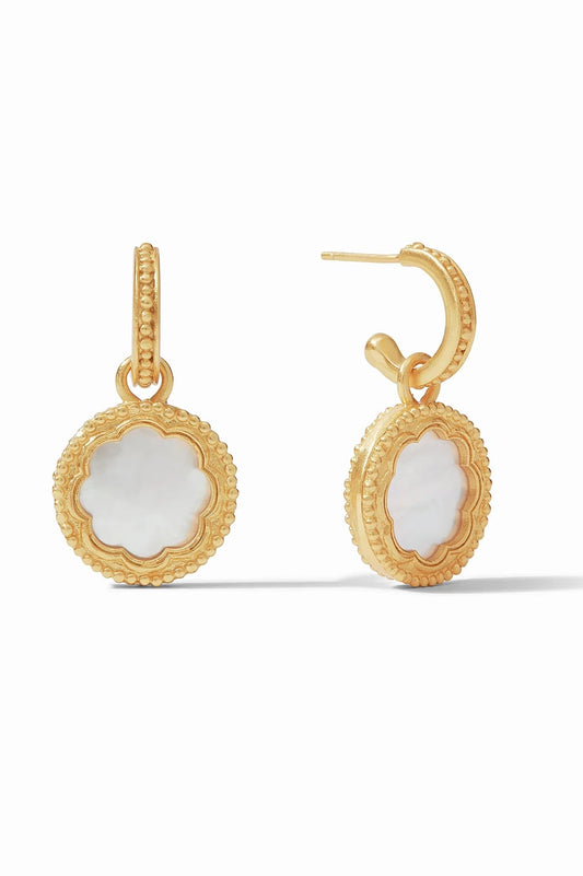 Trieste Coin Hoop & Charm Earring