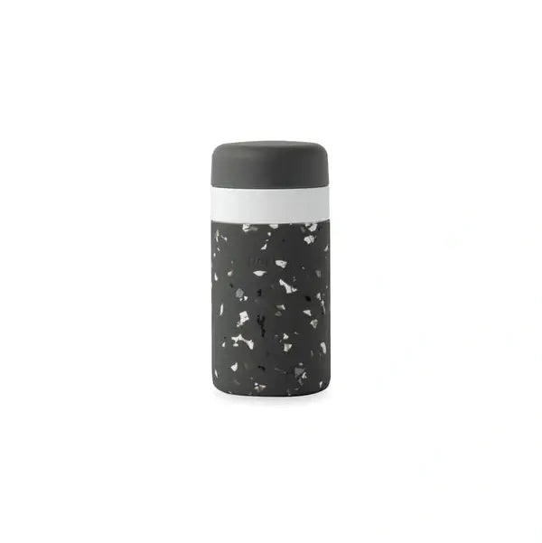 Porter Insulated Ceramic Bottle 12oz - Terrazzo Black