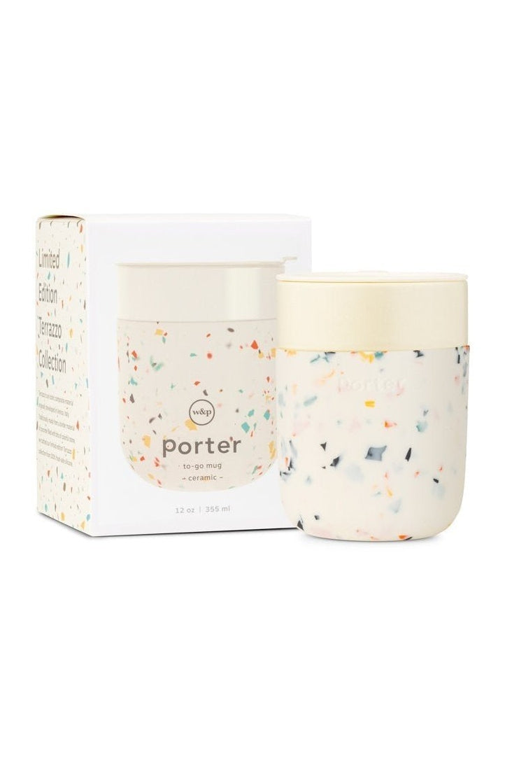 Porter Mug 12oz Terrazzo Cream