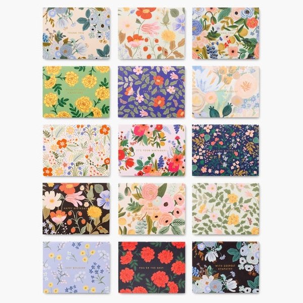 Mixed Florals Essentials - Card Box