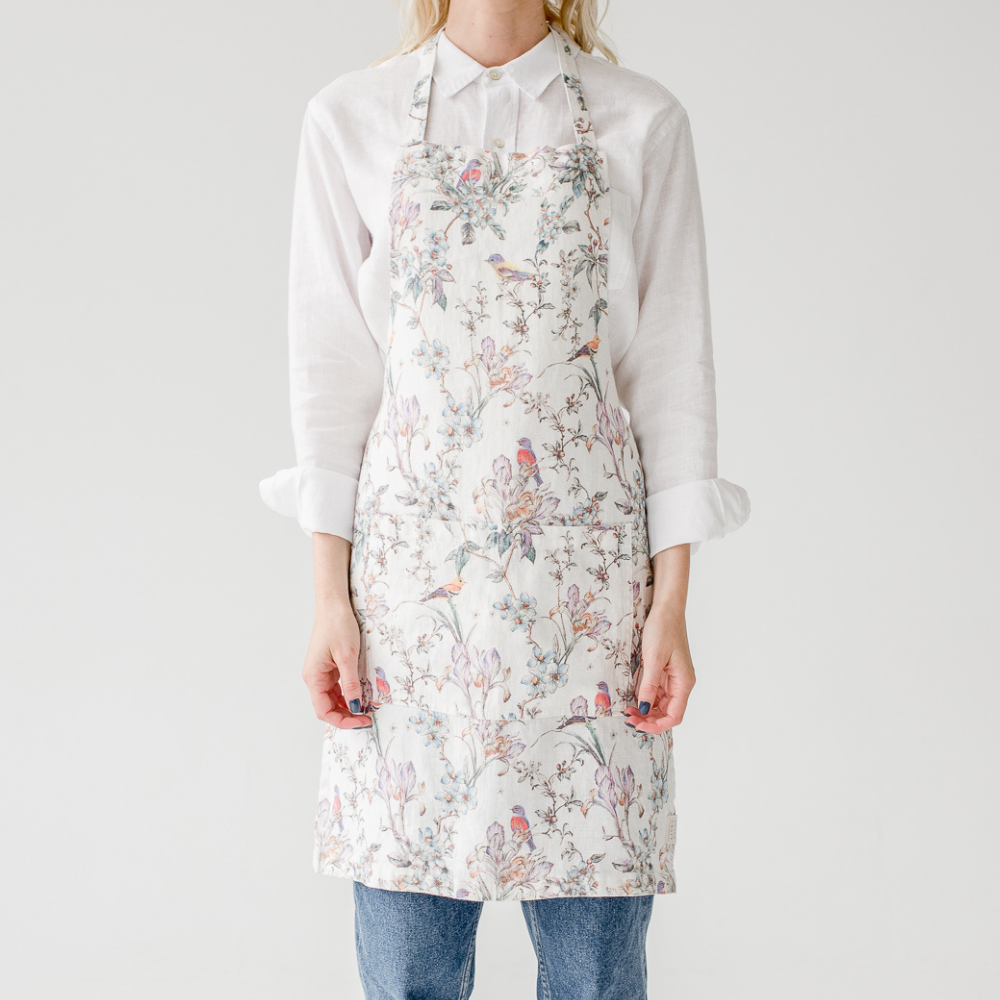 Daily Apron | Birds Linen