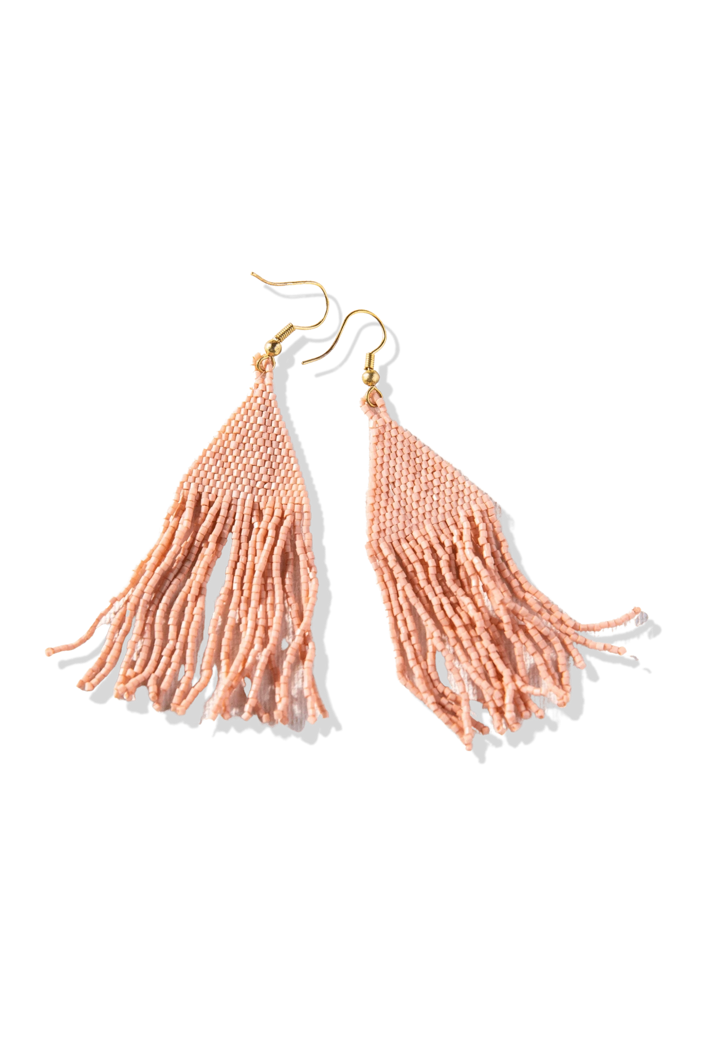 Lexie Solid Beaded Fringe Earrings