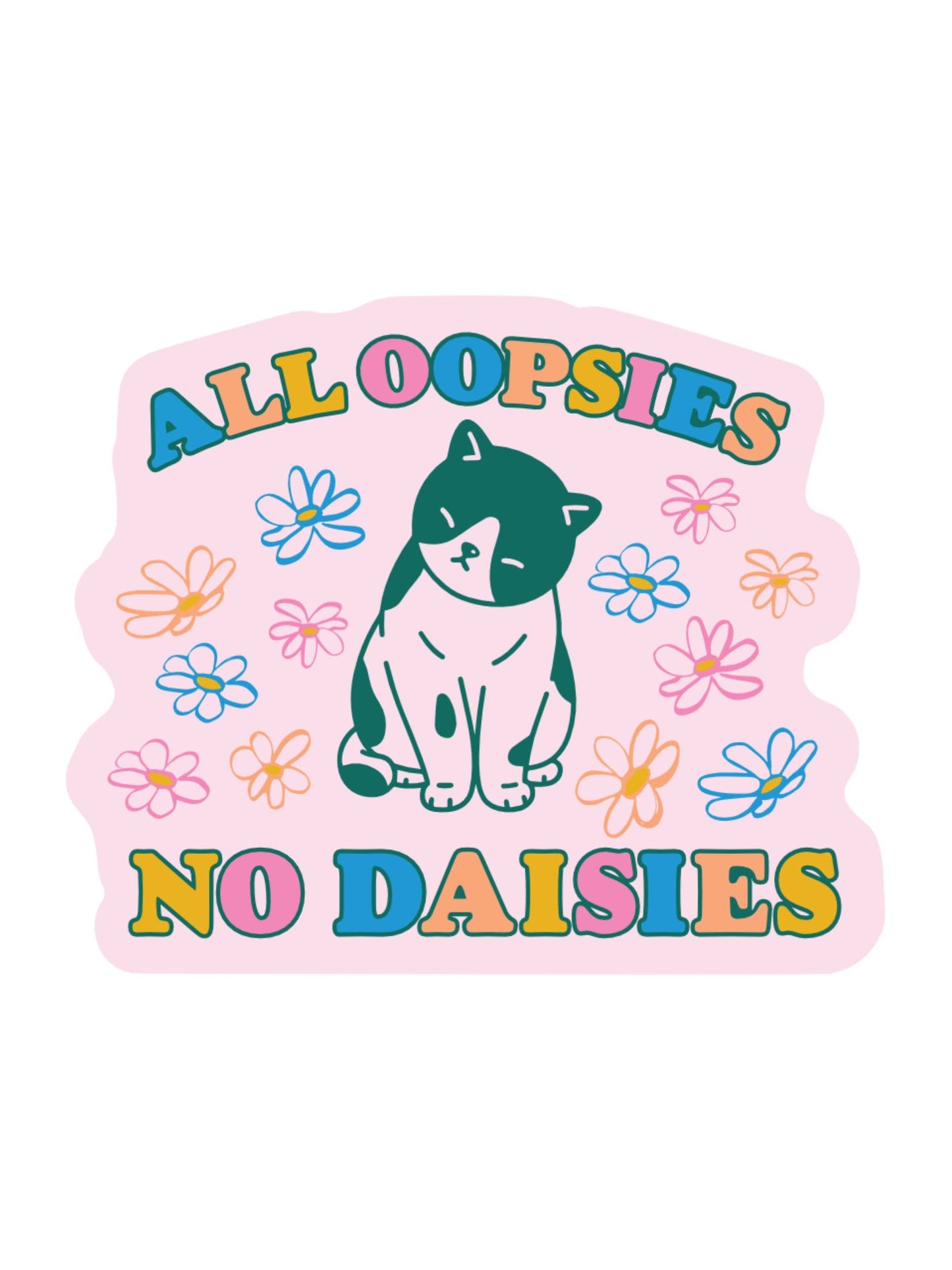 Oopsey Daisy Cat Vinyl Sticker