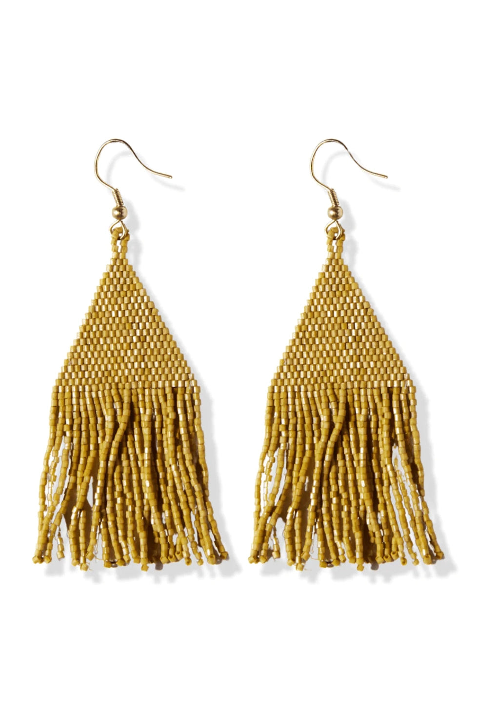Lexie Solid Beaded Fringe Earrings
