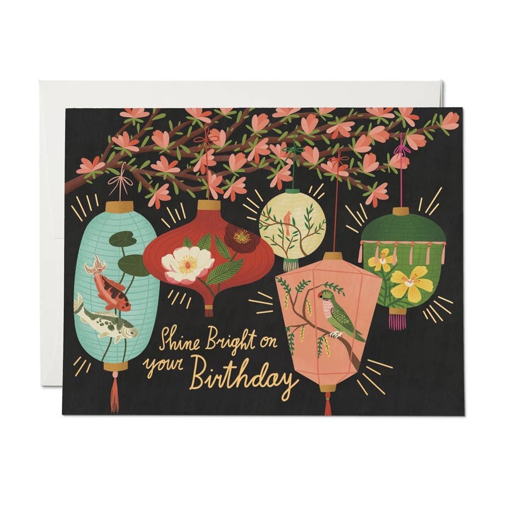 Birthday Lanterns birthday greeting card