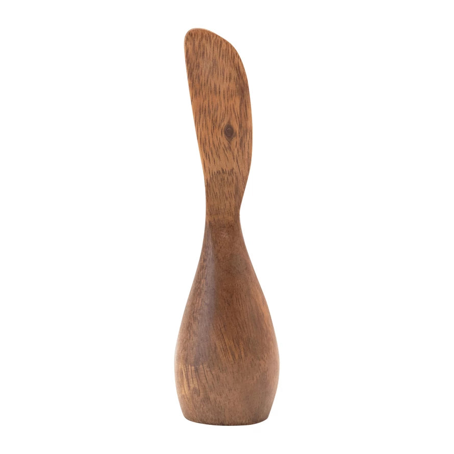 Hand-Carved Acacia Wood Standing Canape Knifes