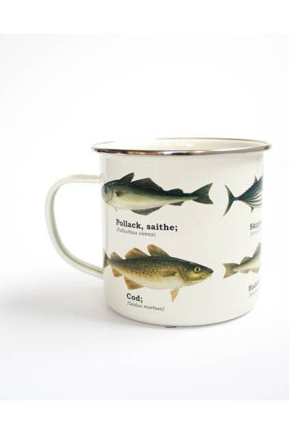 Enamel Mug - Multi Fish