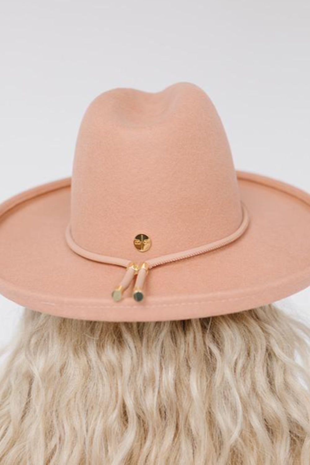 The Cara Loren Pencil Brim Hat - Dusty Pink