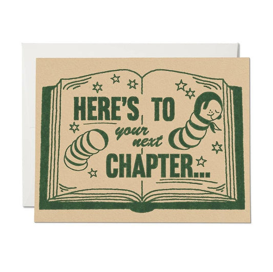 Next Chapter congratulations greeting card
