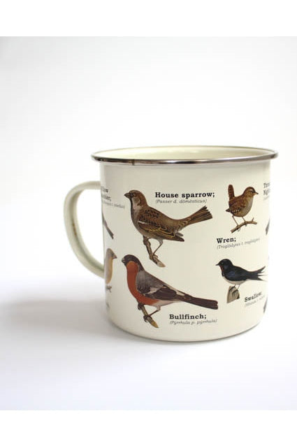 Enamel Mug - Garden Birds