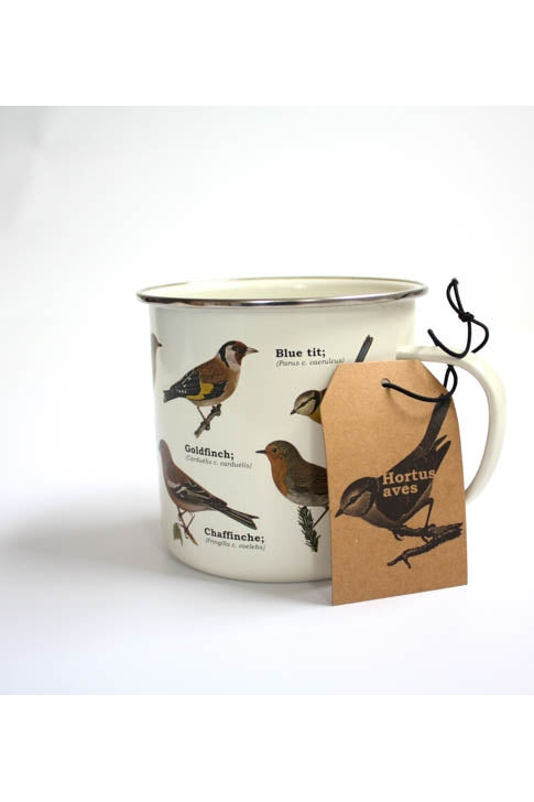 Enamel Mug - Garden Birds
