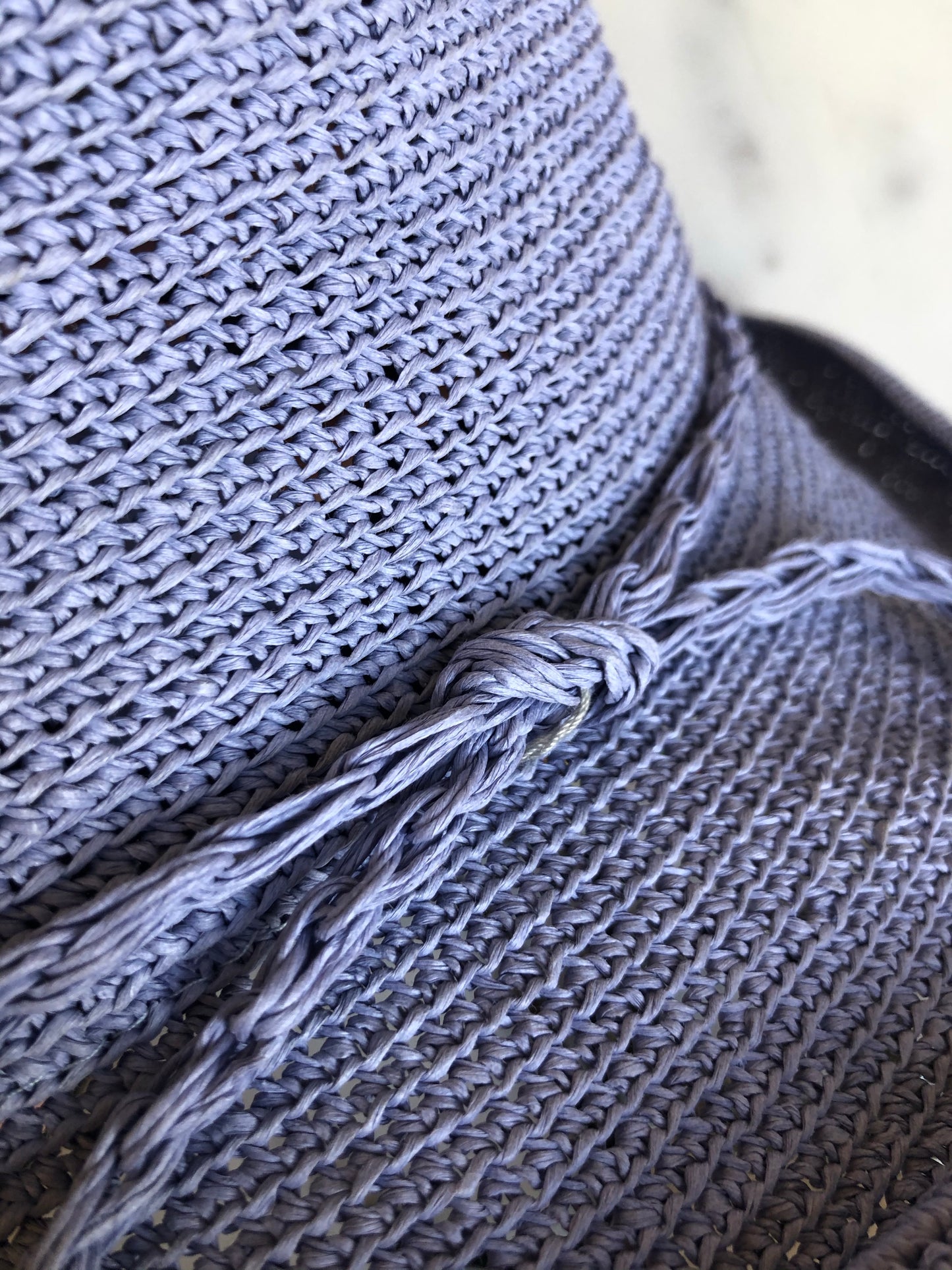 Summer Woven Hat - Lavender