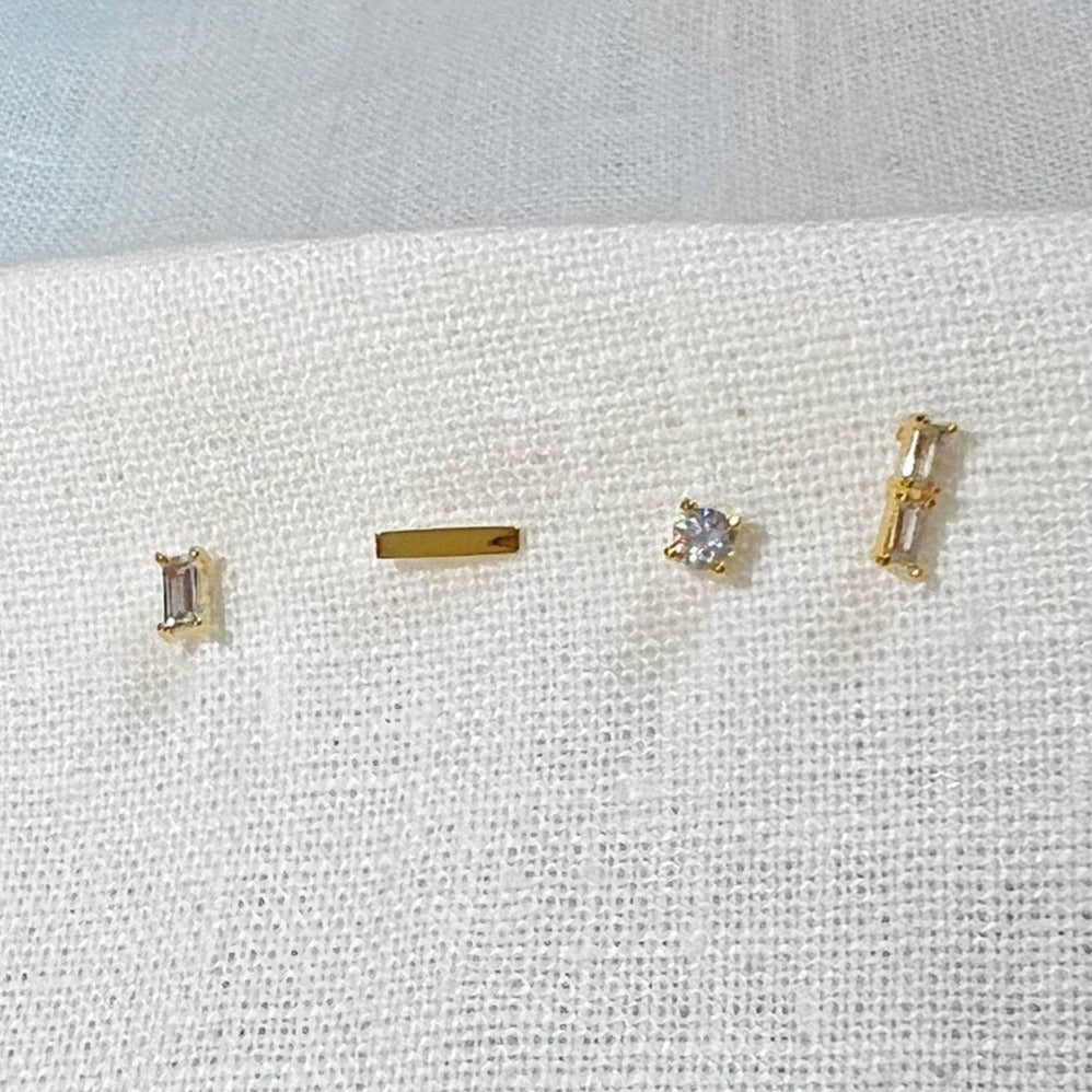Simple Staples- Set of Four Earrings
