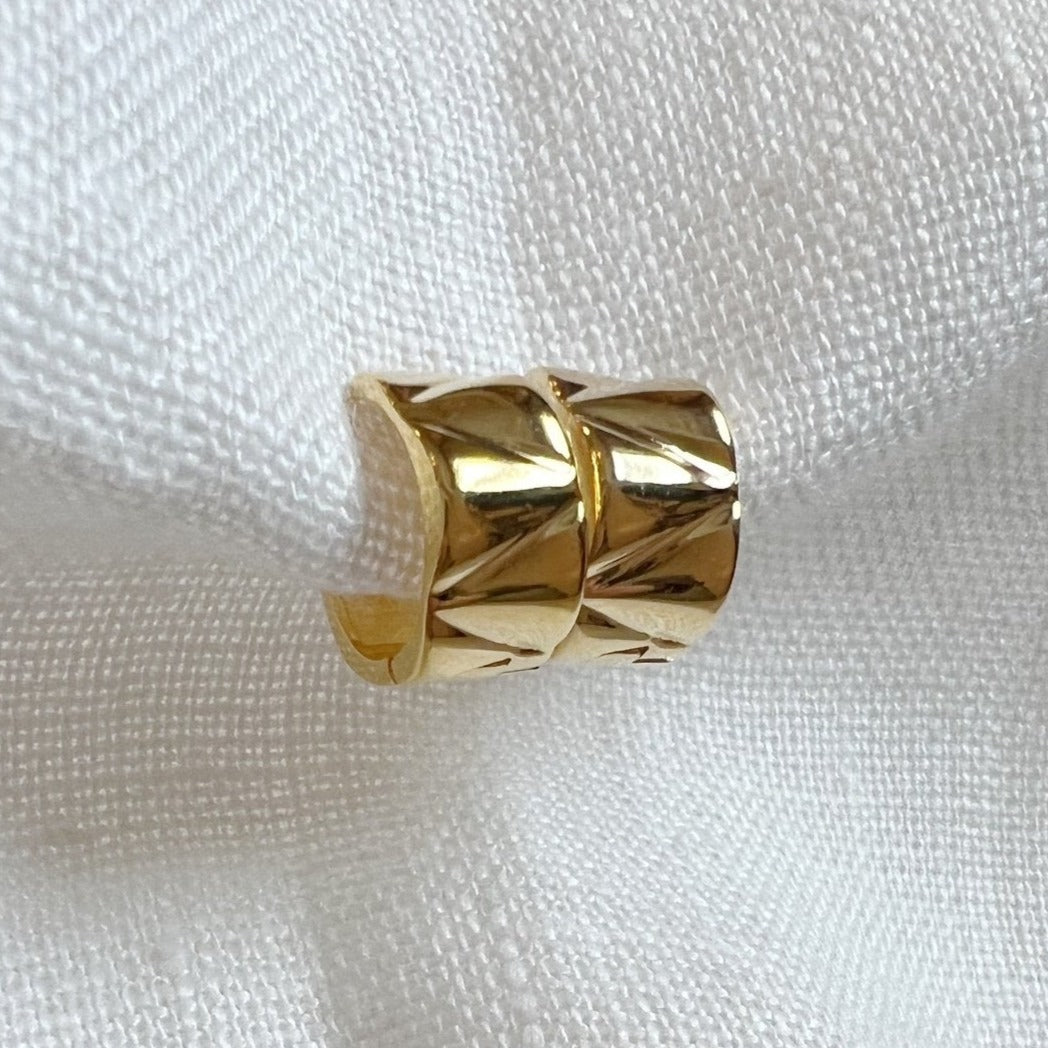 Manhattan Huggie Hoop Earrings