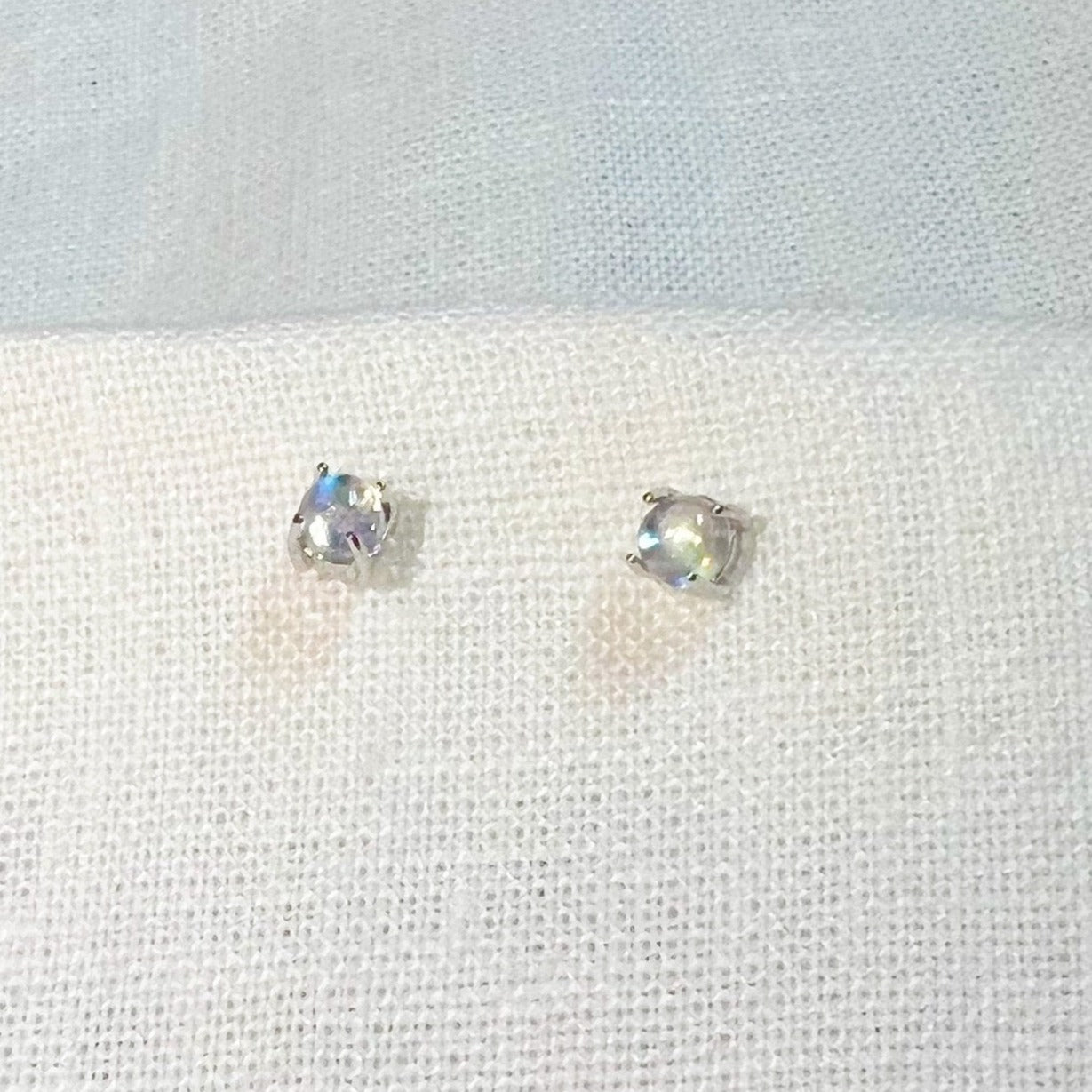 Moonstone Stud Earring