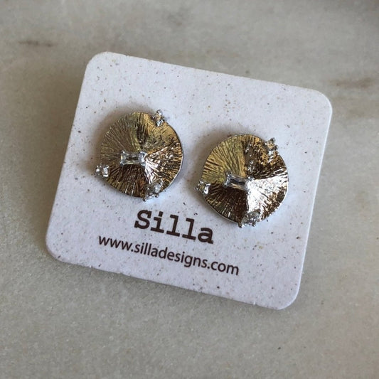 Cubic Zirconia All That Glitters Stud Earrings