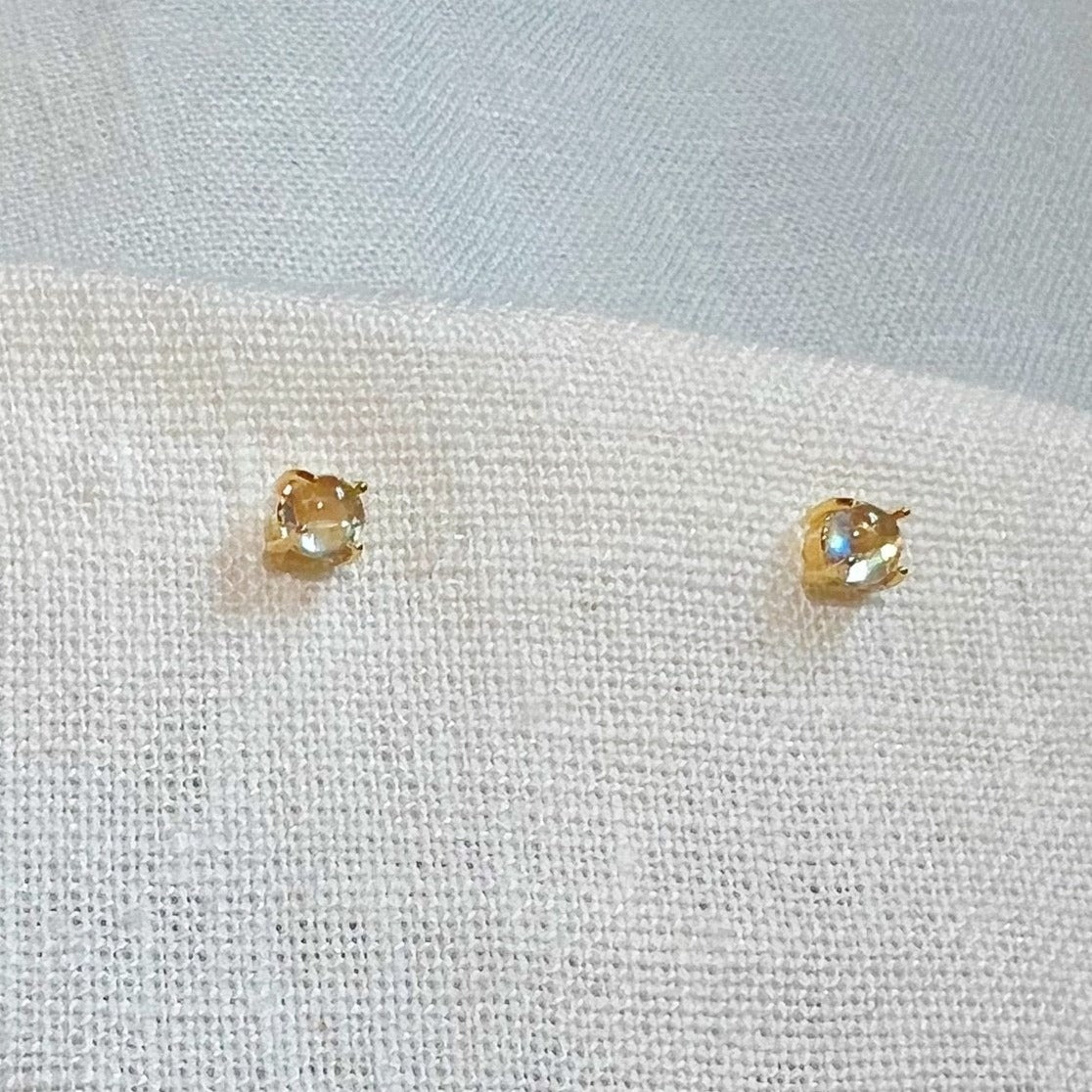 Moonstone Stud Earring