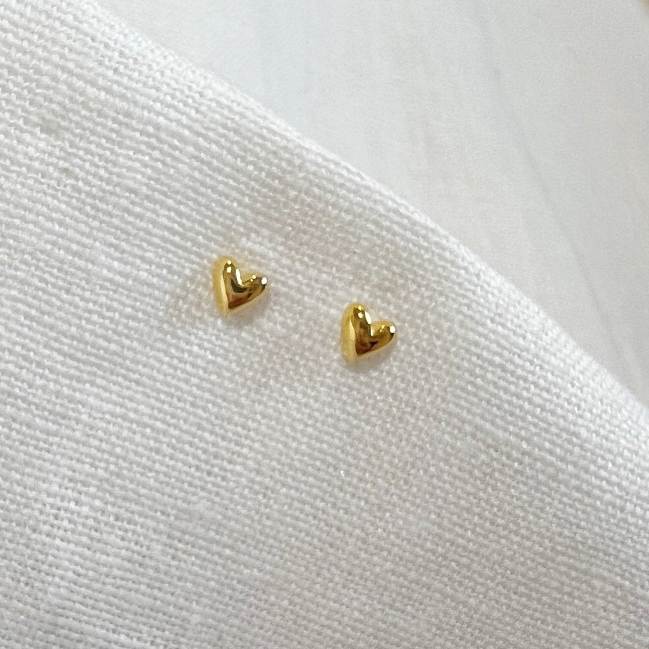 Small Heart Stud Earring