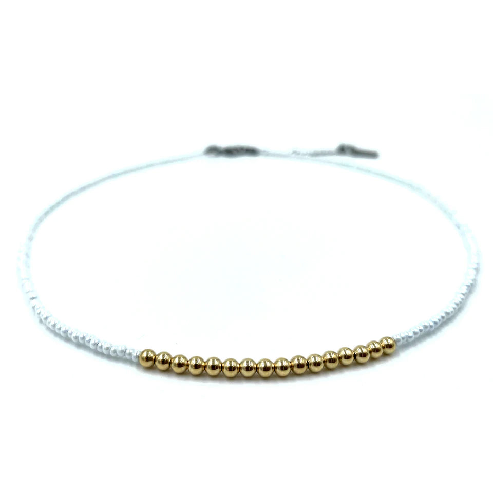 Gold Filled Free Spirit Necklace White