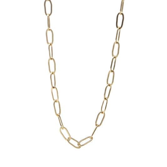 14k Gold Filled Layering Paper Clip Necklace