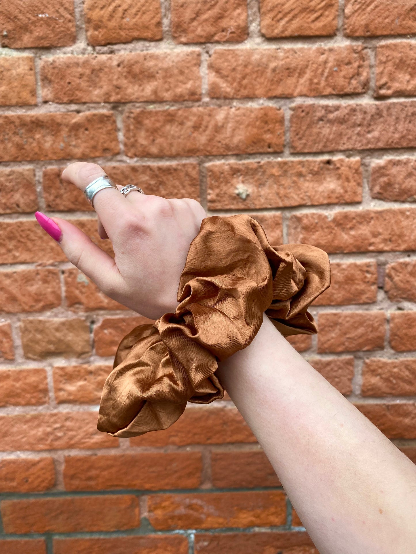 Medium Satin Scrunchie - Assorted Colours