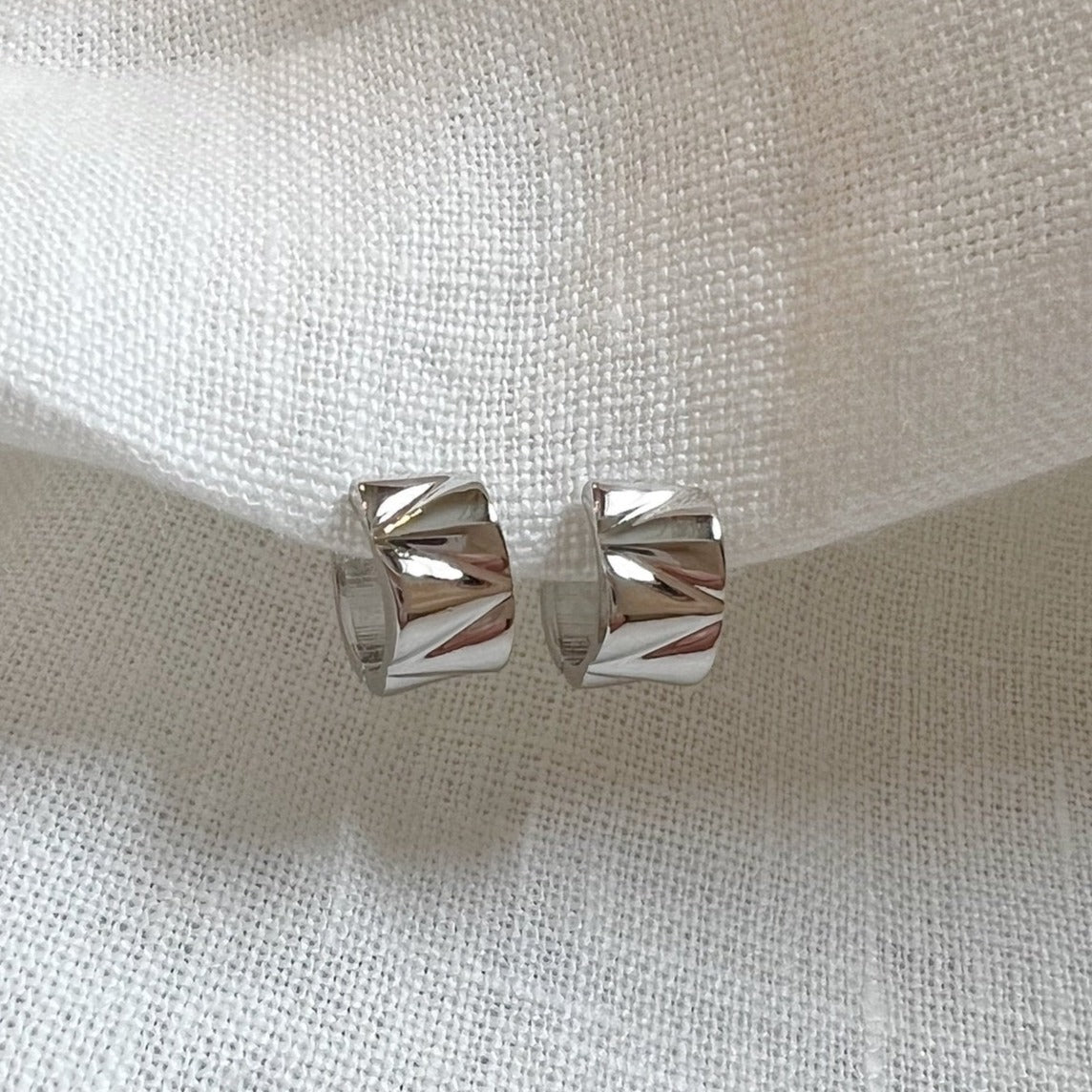 Manhattan Huggie Hoop Earrings