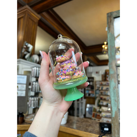 Green Donut Jar - Ornament