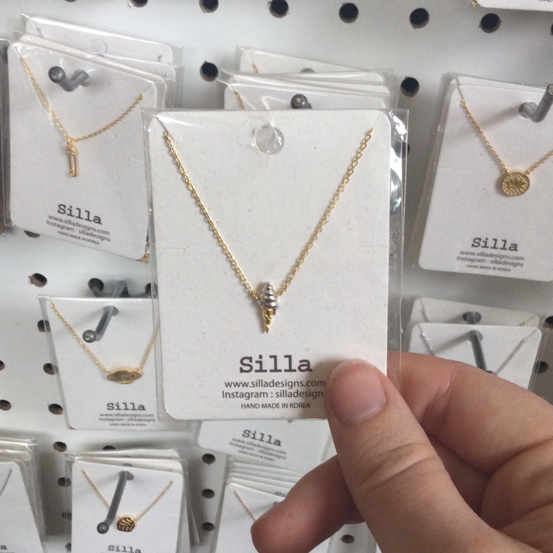 Ice Cream Cone Necklace