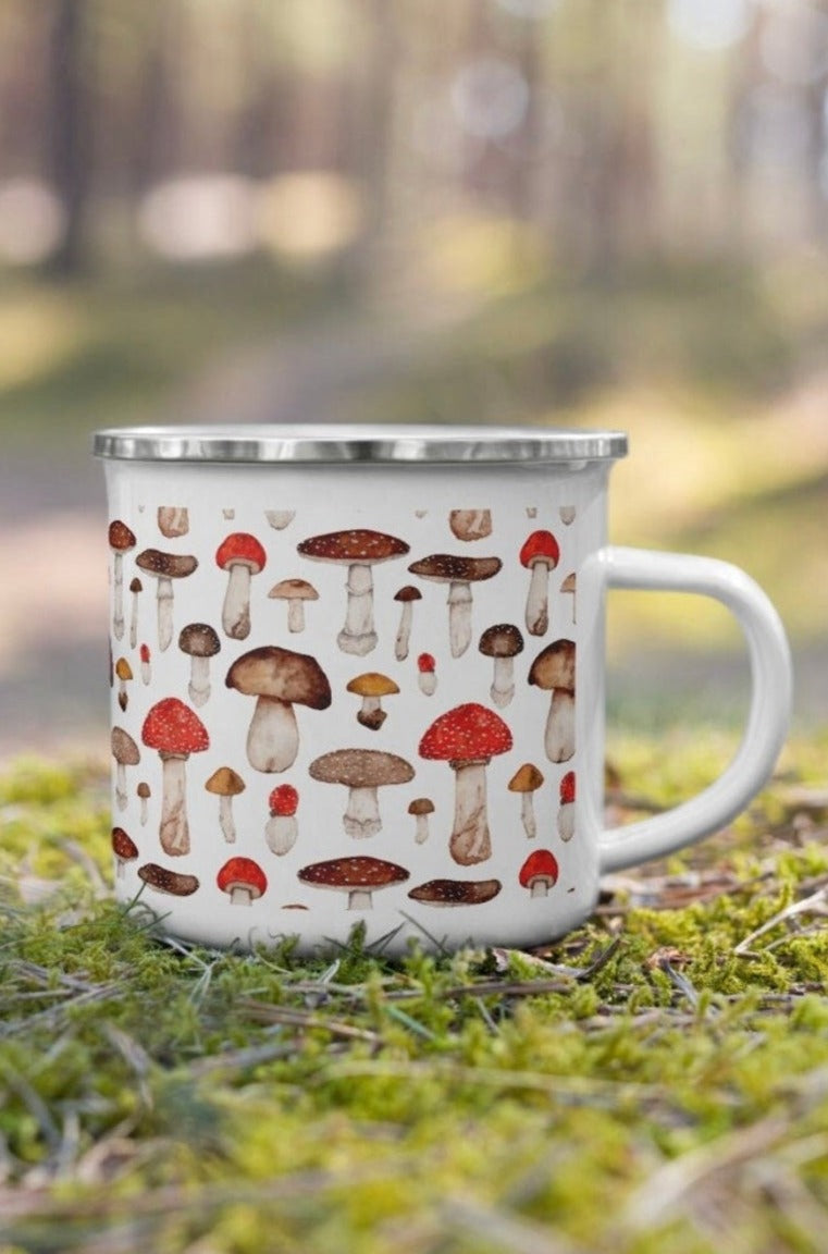 Toadstool Enamel Camp Mug