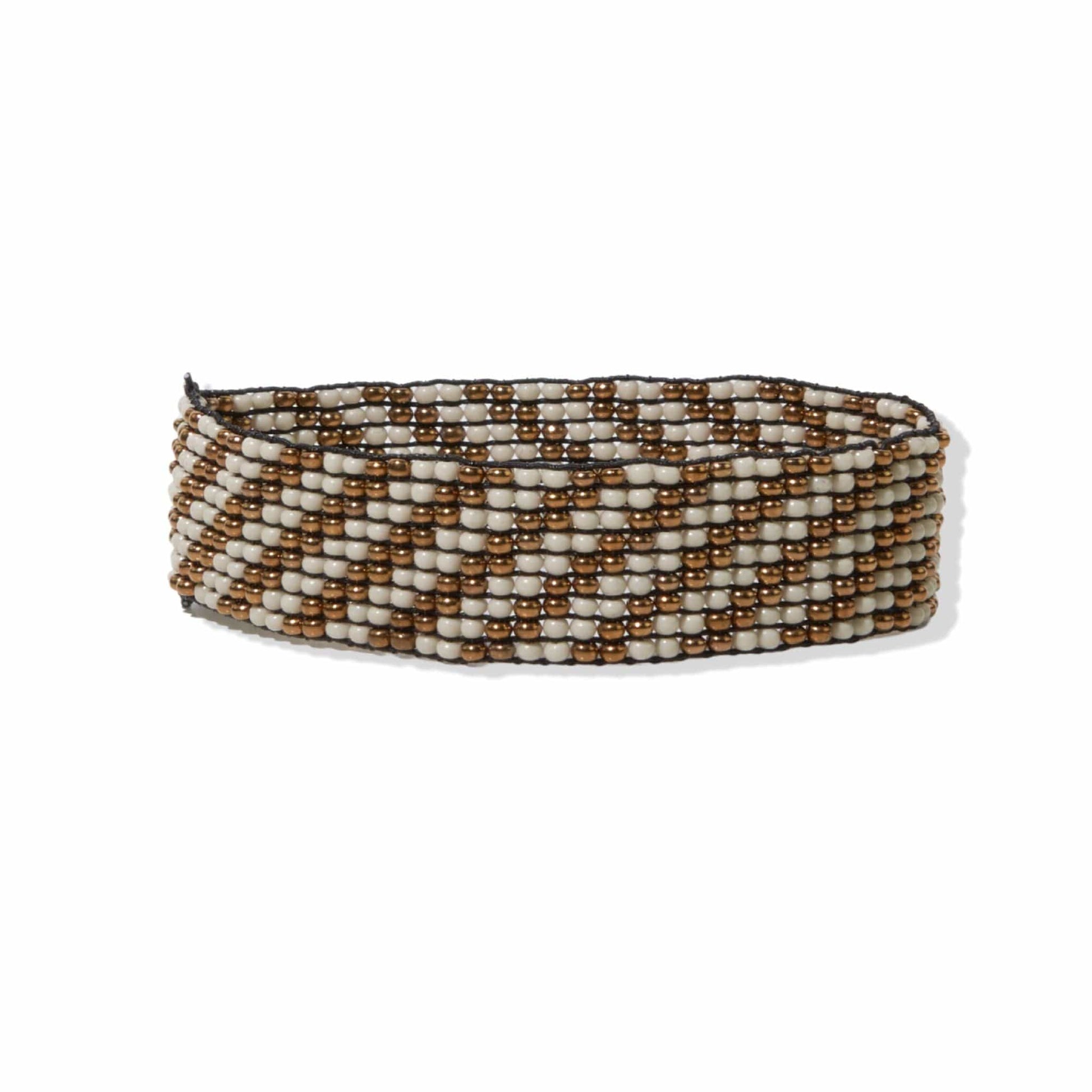 Lane Diagonal Stripe Beaded Stretch Bracelet