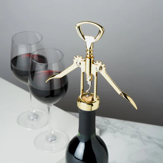 Gold Winged Corkscrew by Viski