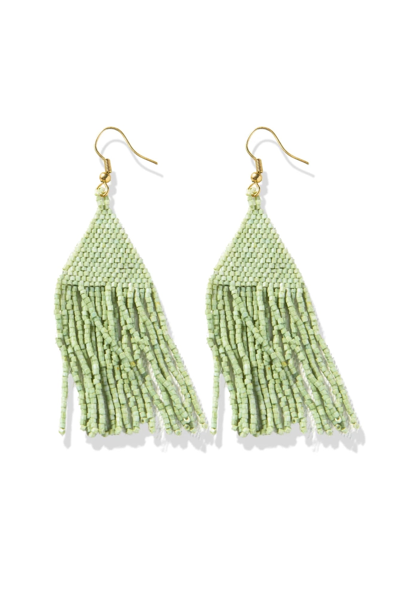 Lexie Solid Beaded Fringe Earrings