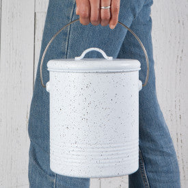 Compost Bin - White Speckle