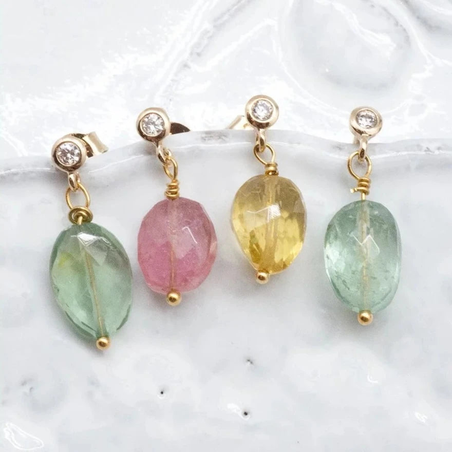 Splash Tourmaline Earrings