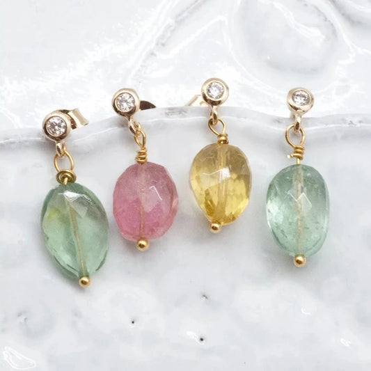 Splash Tourmaline Earrings