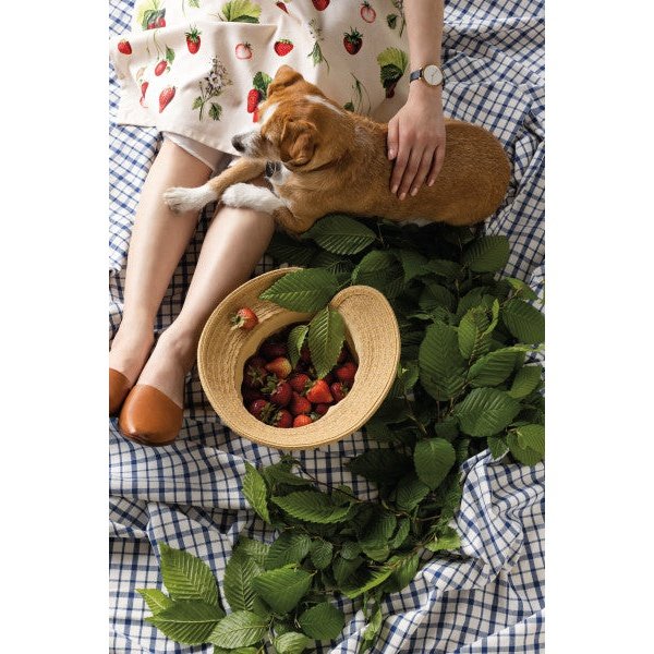 Vintage Strawberries Fine Print Apron