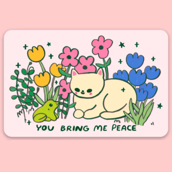 You Bring Me Peace Vinyl Sticker