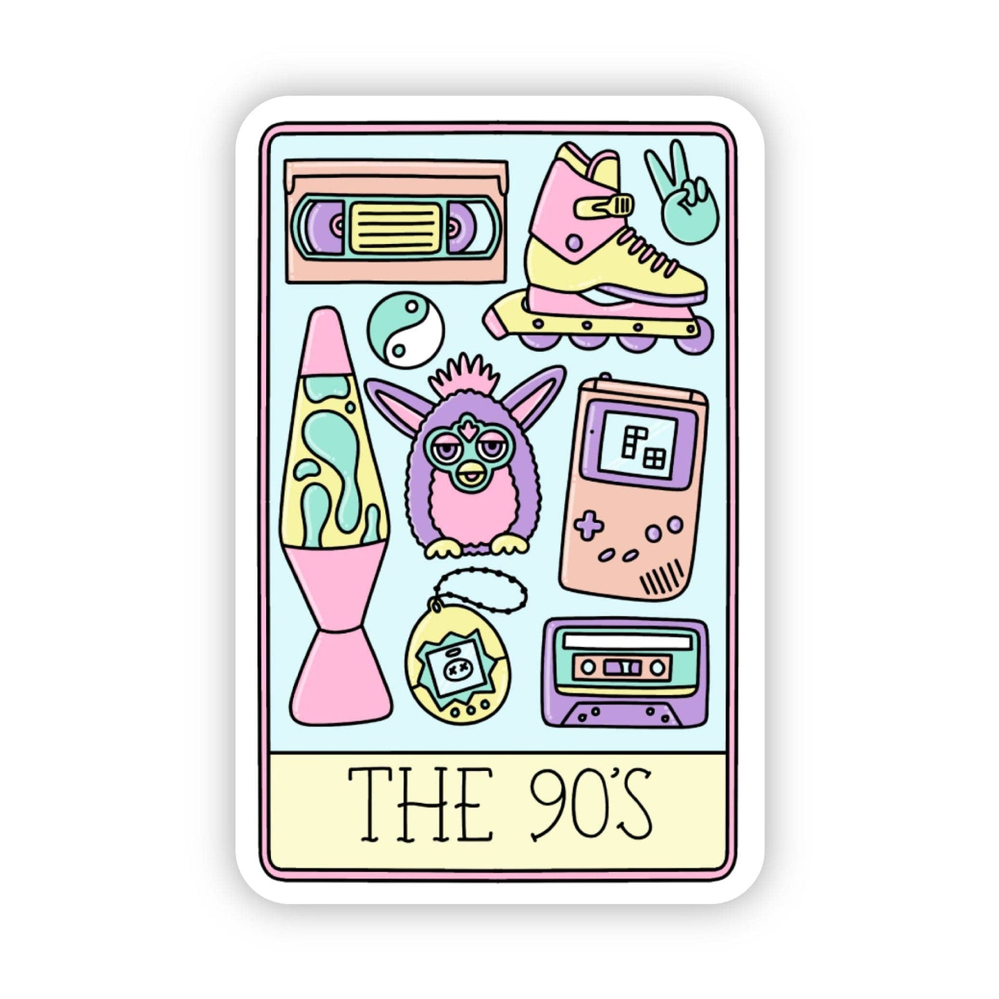 "The 90's" Tarot Card Sticker