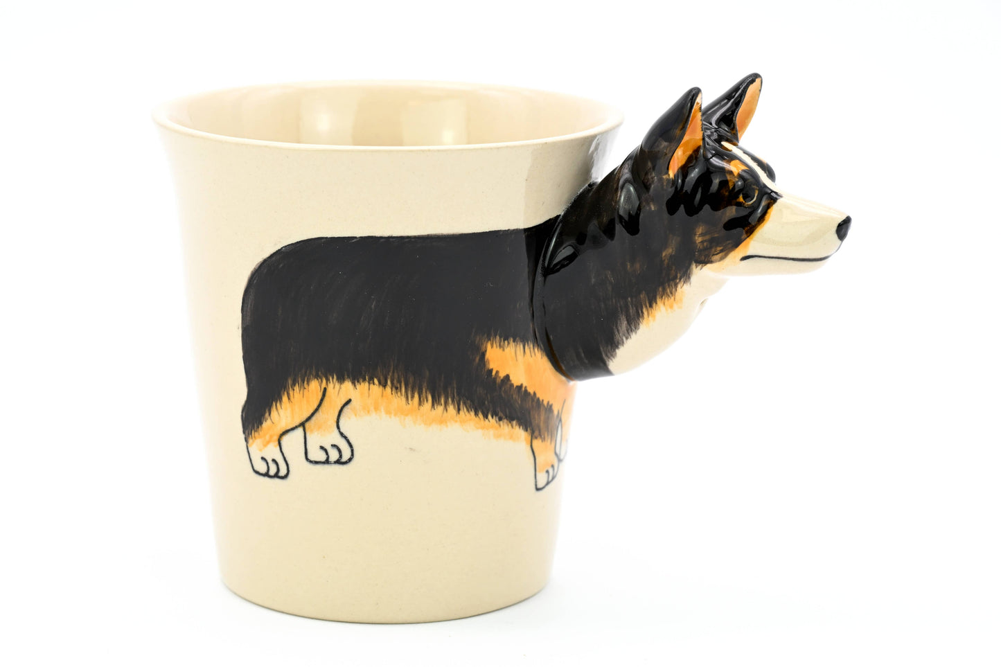 Corgi black mug | 10 oz