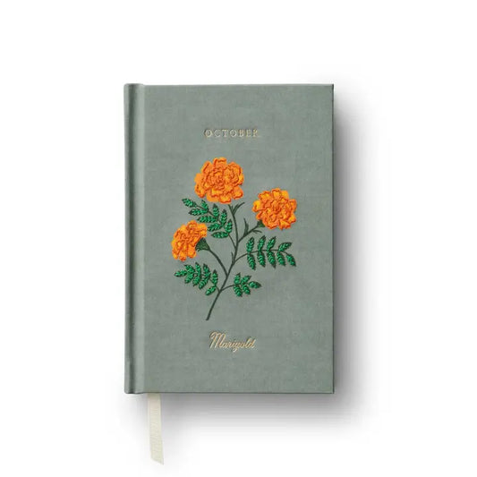 Birth Month Mini Embroidered Journal - October