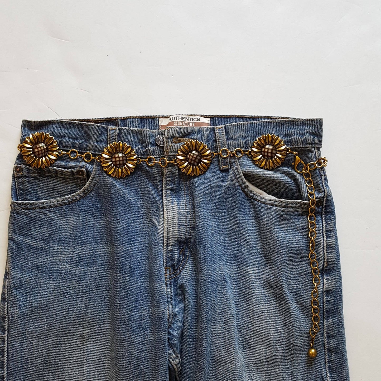 Sunflower Metal Chain Belt