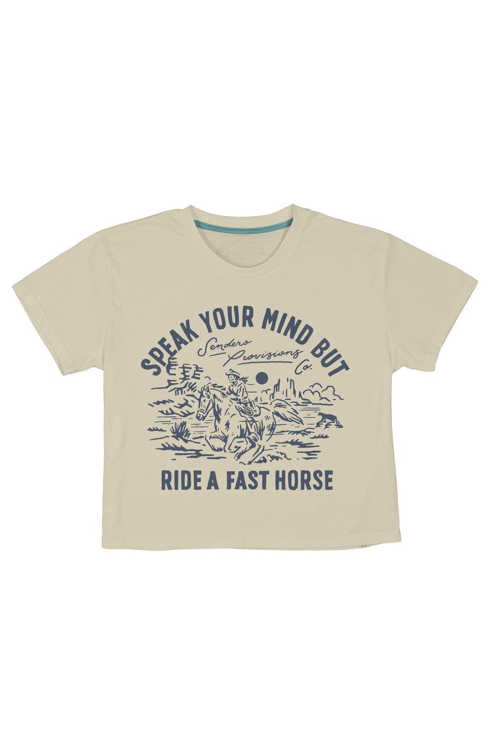 Fast Horse Crop Tee