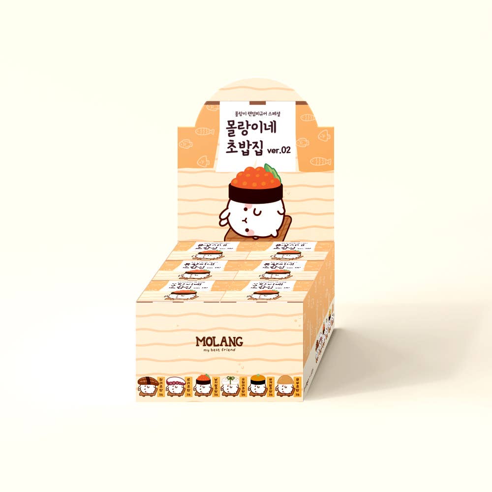Molang's Sushi Shop Random Figure Deco Toy - Limited