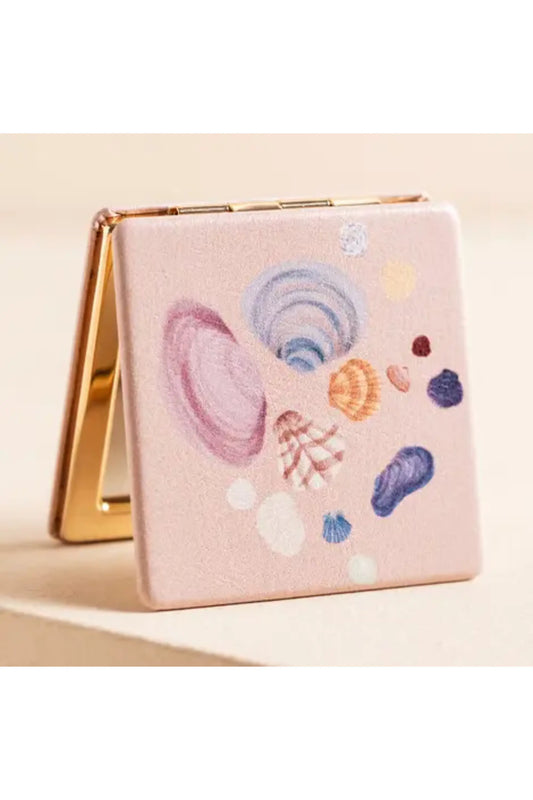 Pink Shells Compact Mirror