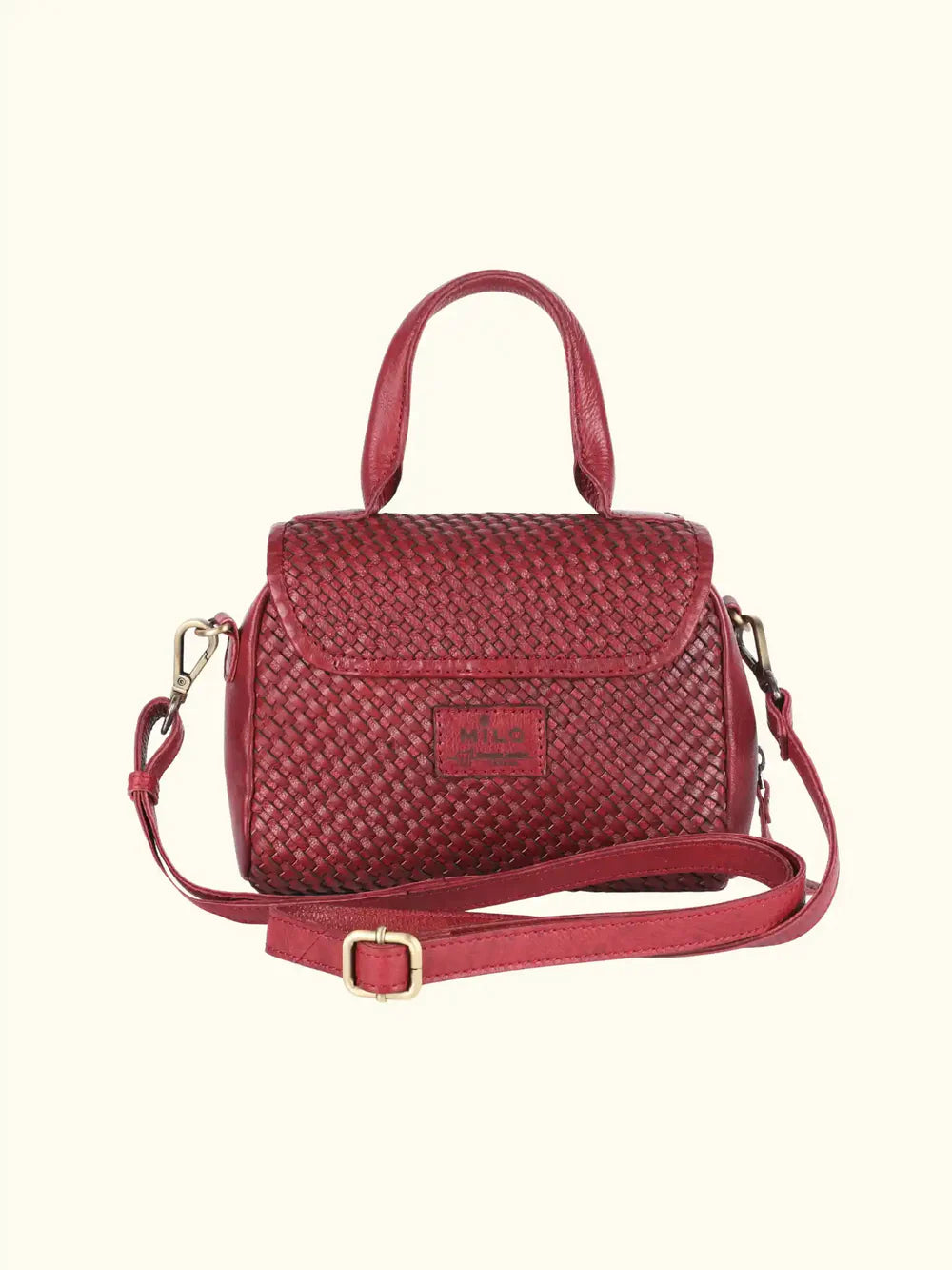 Ginevra Washed Leather Handbag