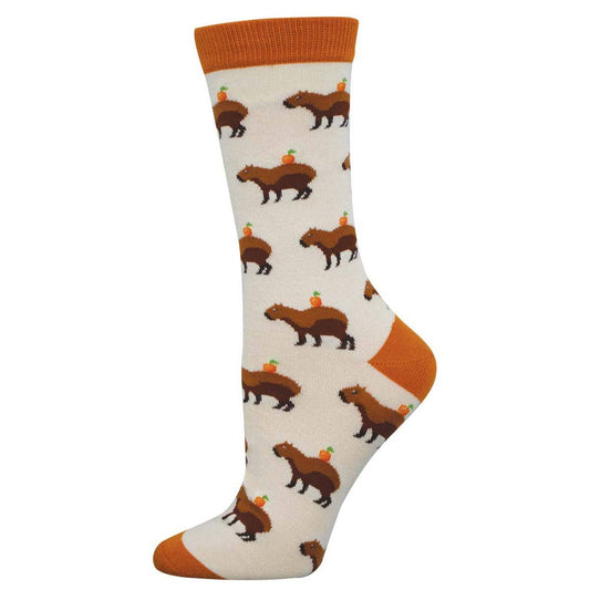 Capybara Orange Socks