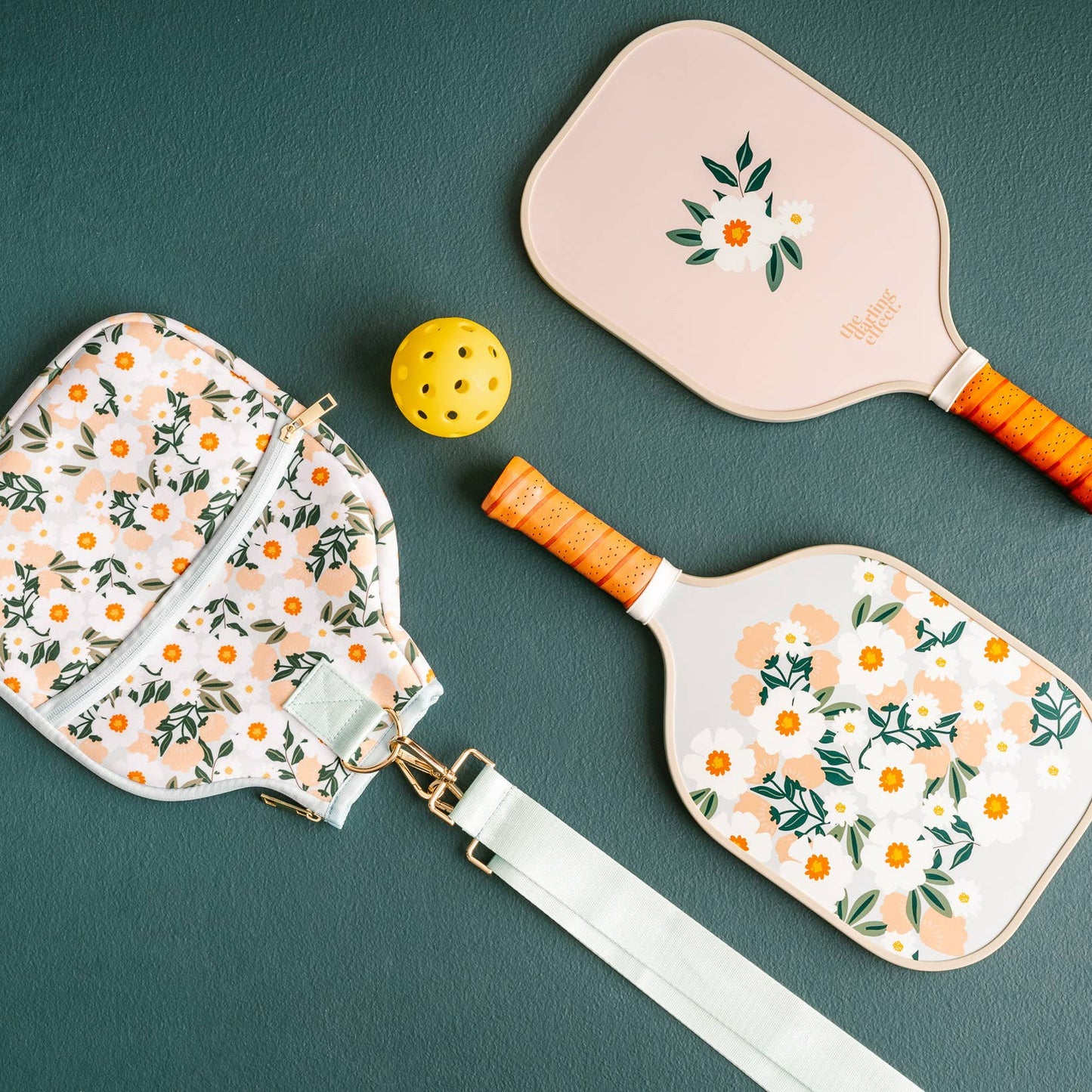 Pickleball Paddle Case - Flower Talk